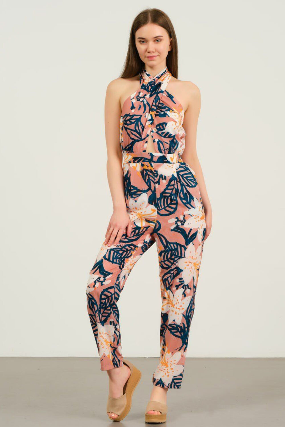 Vortici print jumpsuit
